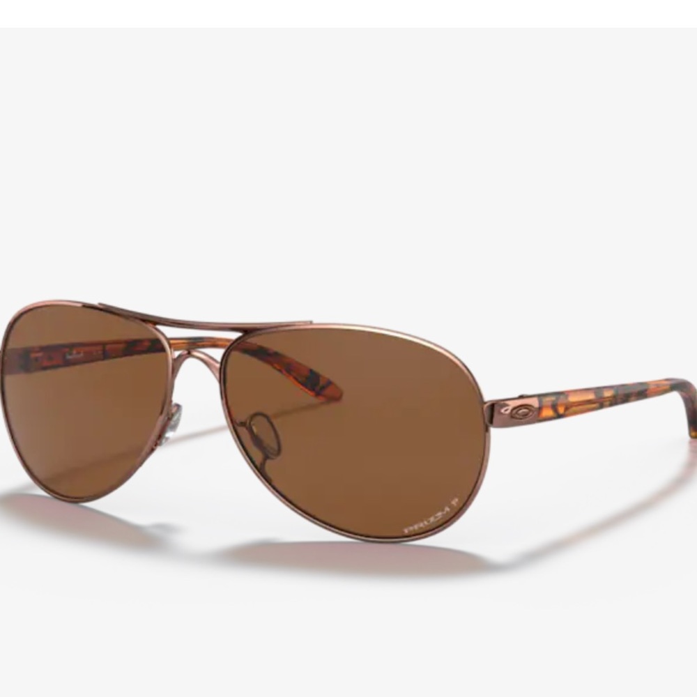 Rose Gold Oakley Feedback Sunglasses